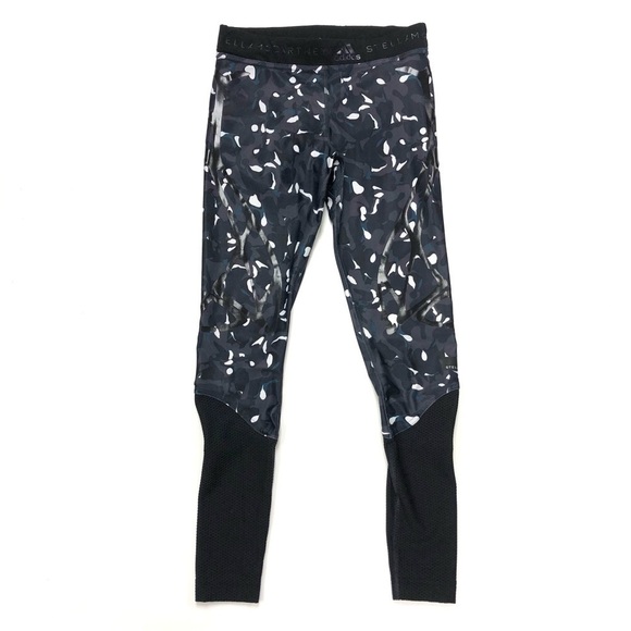 Stella McCartney x Adidas camo print/mesh yoga sport running pant legging Small - Picture 11 of 13